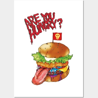 Are You Hungry? (hamburger) Posters and Art